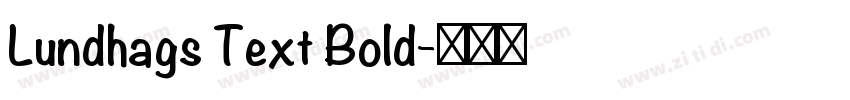 Lundhags Text Bold字体转换
